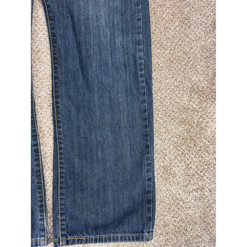 Levis 501 Original Fit Jeans Mens 34x30 Dark Wash Blue Straight Leg Button Fly